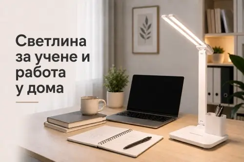 Каква светлина е подходяща за учене у дома и работа от вкъщи?